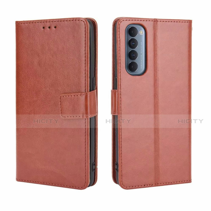 Funda de Cuero Cartera con Soporte Carcasa para Oppo Reno4 Pro 4G