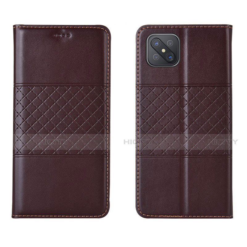 Funda de Cuero Cartera con Soporte Carcasa para Oppo Reno4 Z 5G