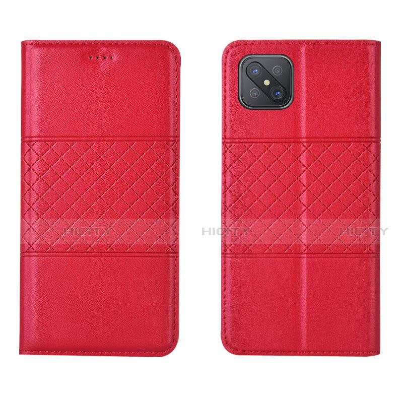 Funda de Cuero Cartera con Soporte Carcasa para Oppo Reno4 Z 5G