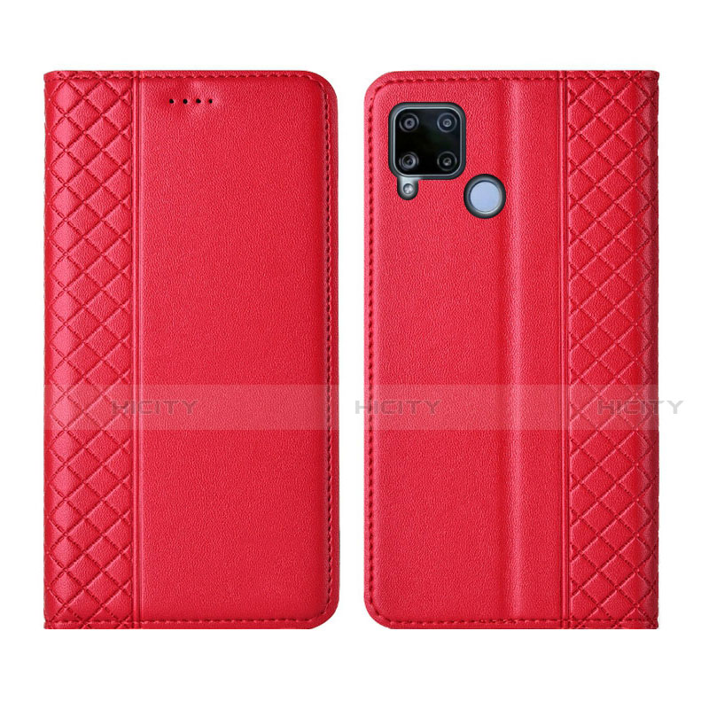 Funda de Cuero Cartera con Soporte Carcasa para Realme C15