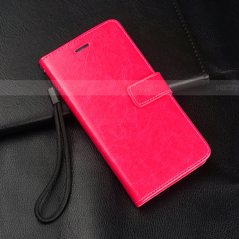 Funda de Cuero Cartera con Soporte Carcasa para Realme X2 Pro Rosa Roja