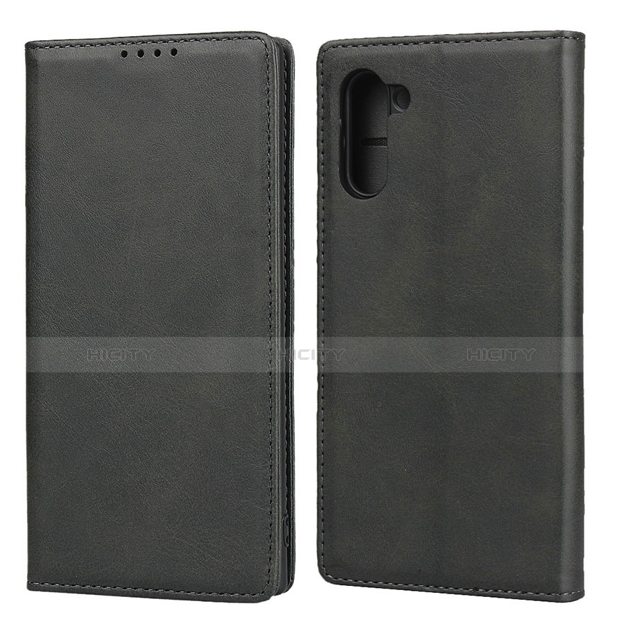 Funda de Cuero Cartera con Soporte Carcasa para Samsung Galaxy Note 10 5G Negro