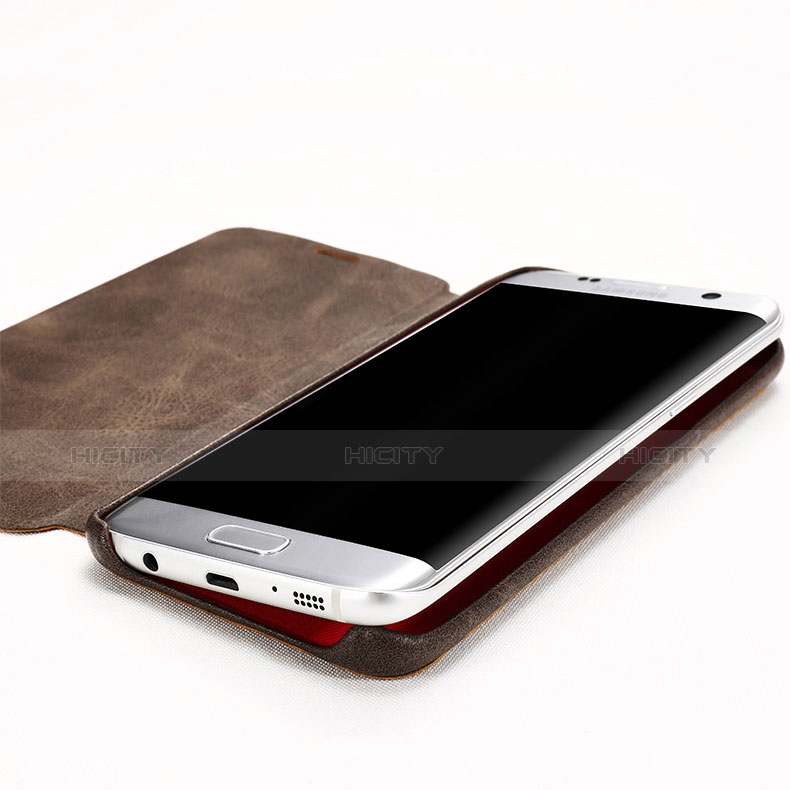 Funda de Cuero Cartera con Soporte Carcasa para Samsung Galaxy S7 Edge G935F