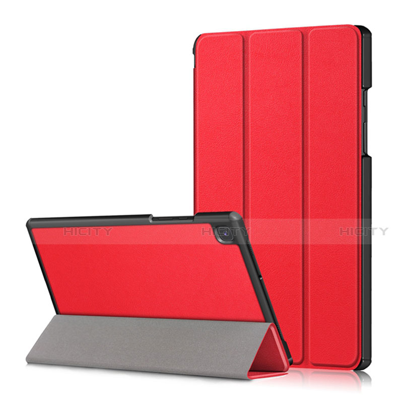 Funda de Cuero Cartera con Soporte Carcasa para Samsung Galaxy Tab A7 4G 10.4 SM-T505 Rojo