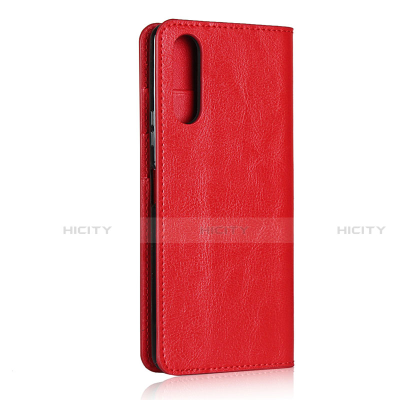 Funda de Cuero Cartera con Soporte Carcasa para Sony Xperia 10 II Rojo
