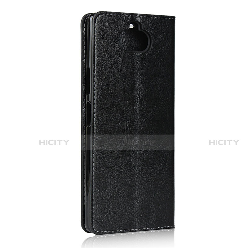 Funda de Cuero Cartera con Soporte Carcasa para Sony Xperia 8 Negro