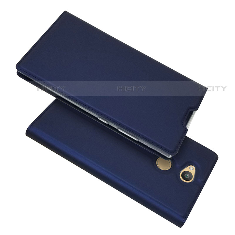 Funda de Cuero Cartera con Soporte Carcasa para Sony Xperia L2 Azul