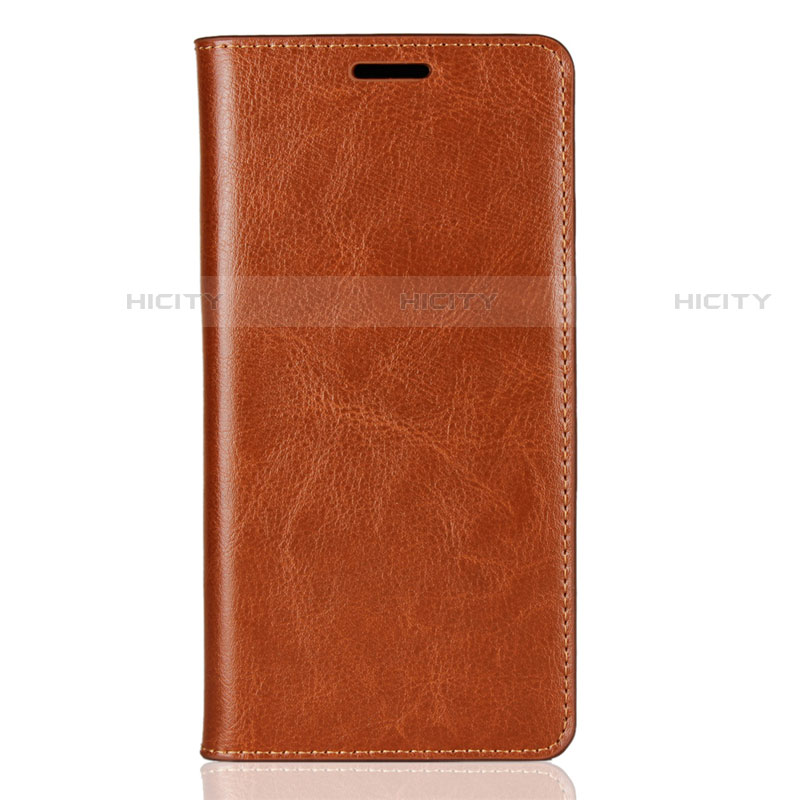 Funda de Cuero Cartera con Soporte Carcasa para Sony Xperia XZ2 Naranja