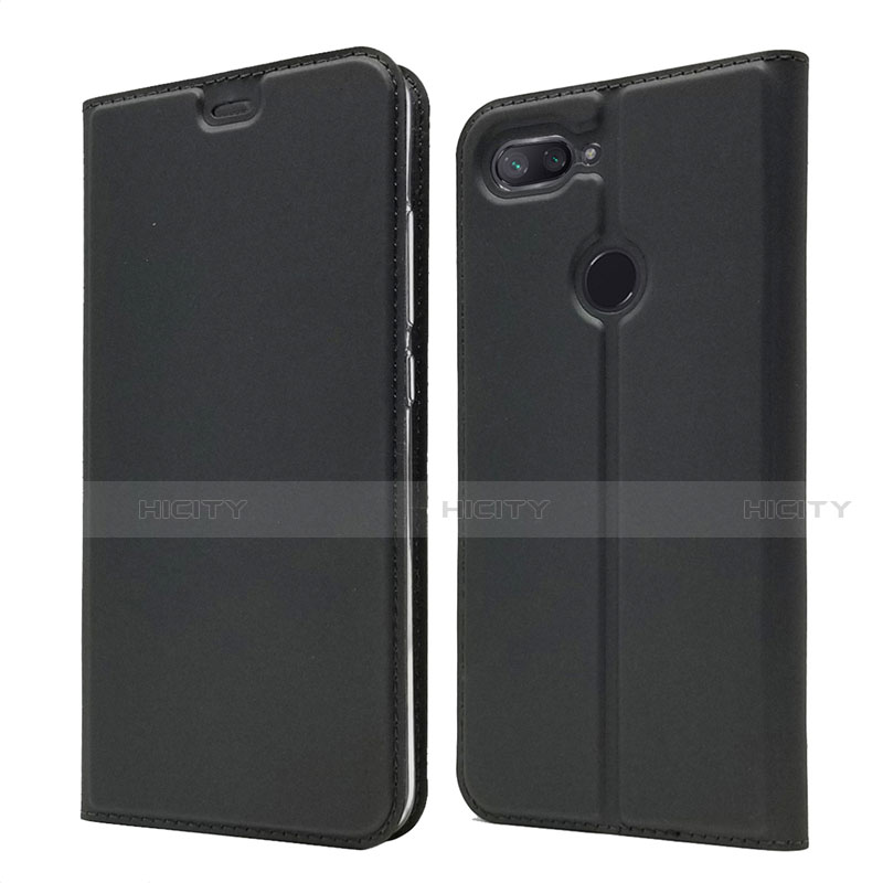 Funda de Cuero Cartera con Soporte Carcasa para Xiaomi Mi 8 Lite Negro