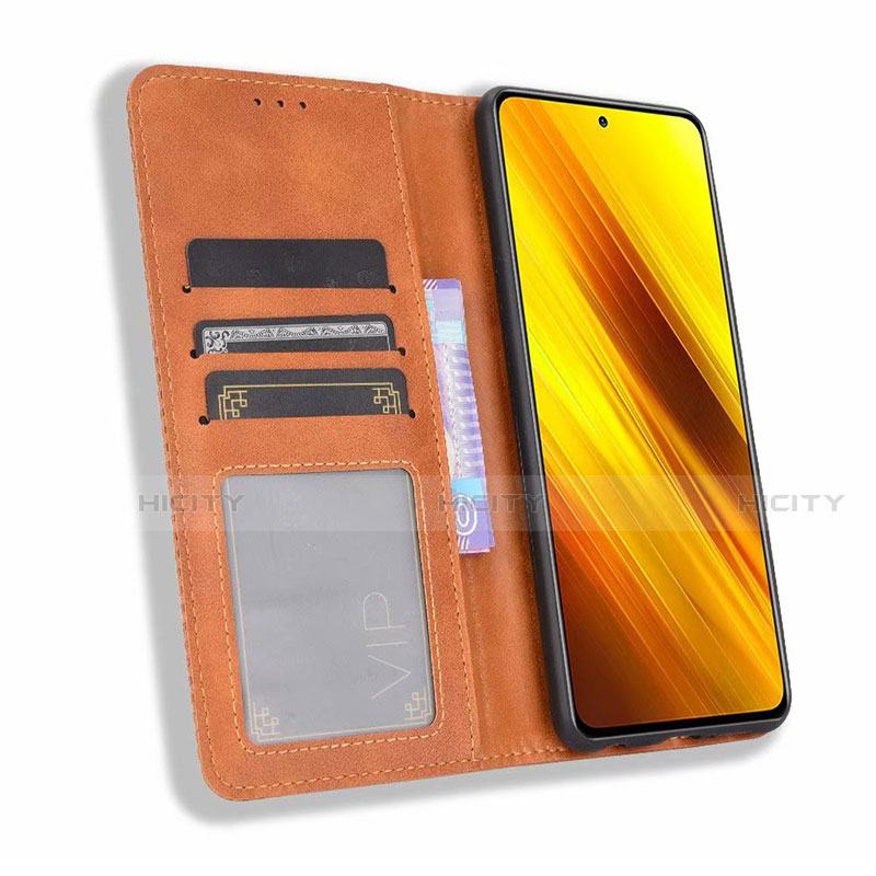 Funda de Cuero Cartera con Soporte Carcasa para Xiaomi Poco X3