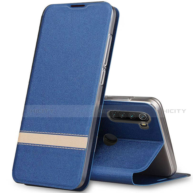 Funda de Cuero Cartera con Soporte Carcasa para Xiaomi Redmi Note 8 Azul