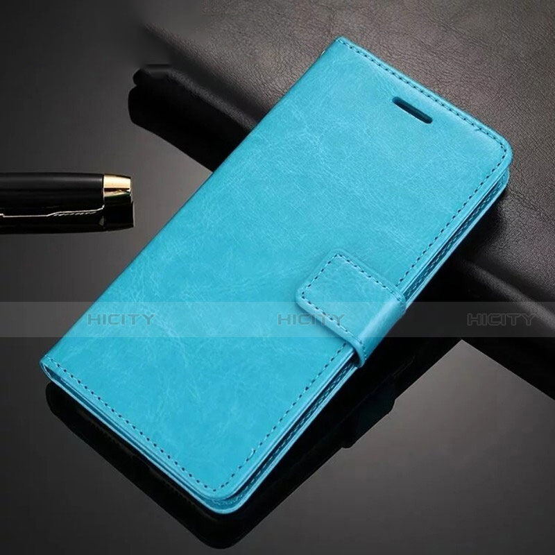 Funda de Cuero Cartera con Soporte Carcasa para Xiaomi Redmi Note 8 Pro Azul Cielo