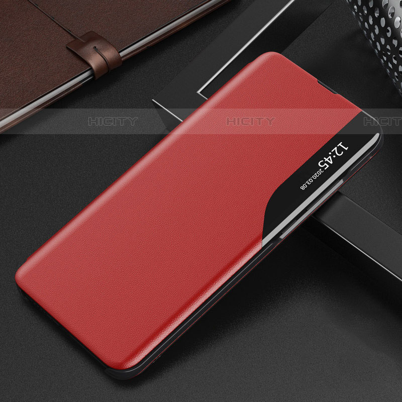 Funda de Cuero Cartera con Soporte Carcasa Q02H para Samsung Galaxy A73 5G Rojo