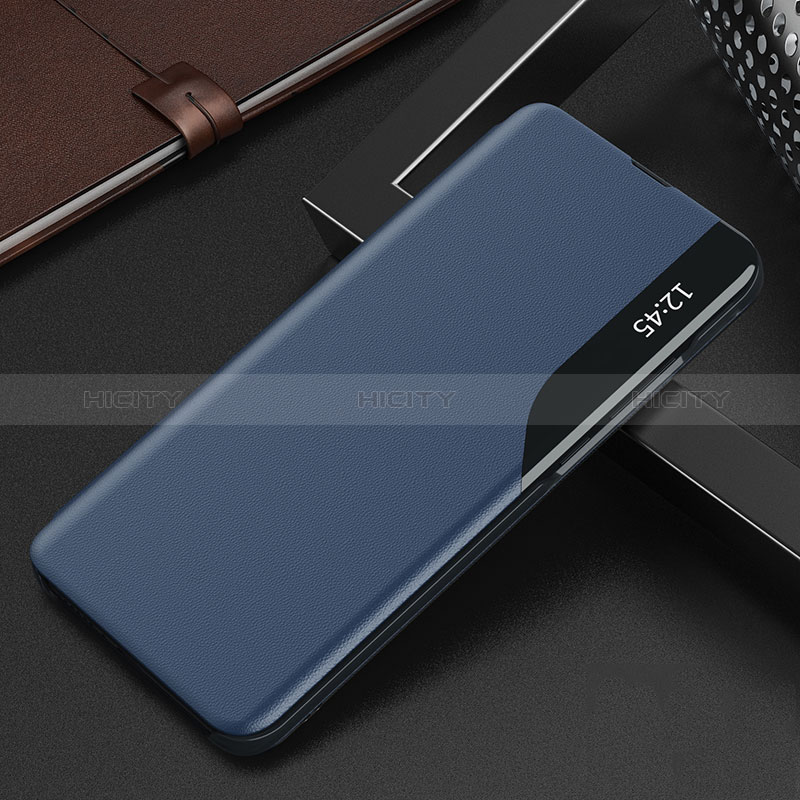 Funda de Cuero Cartera con Soporte Carcasa Q02H para Xiaomi Poco X3 Azul