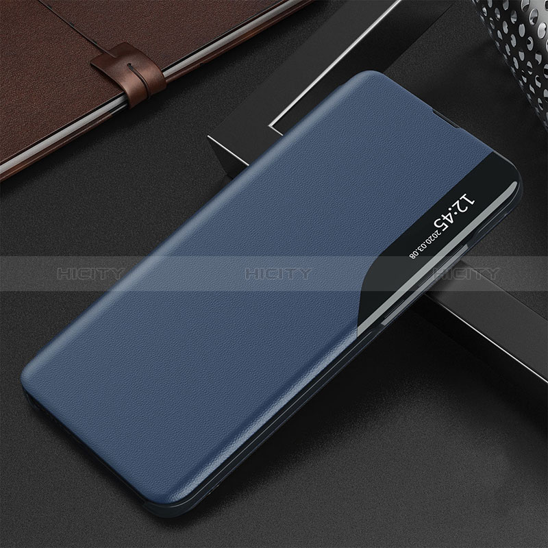 Funda de Cuero Cartera con Soporte Carcasa QH2 para Samsung Galaxy A51 4G Azul
