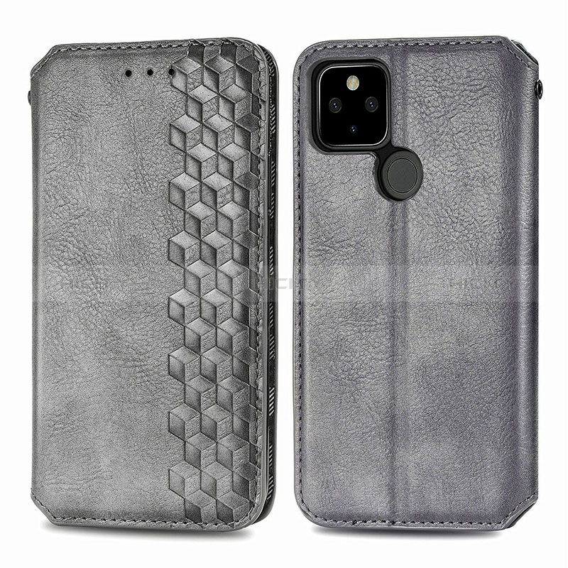 Funda de Cuero Cartera con Soporte Carcasa S01D para Google Pixel 4a 5G