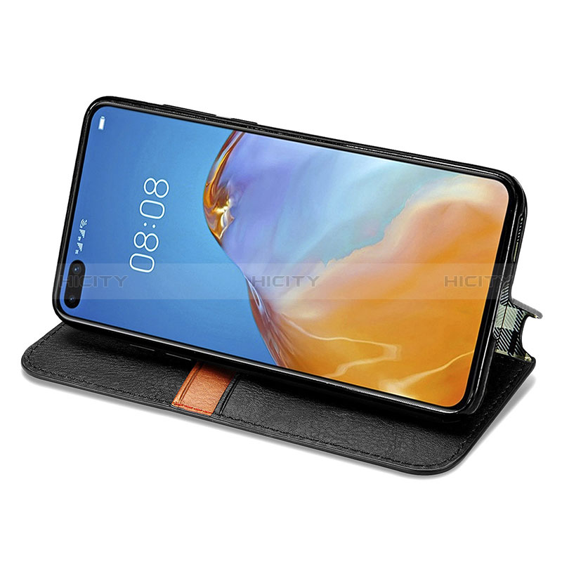 Funda de Cuero Cartera con Soporte Carcasa S01D para Huawei P40 Pro