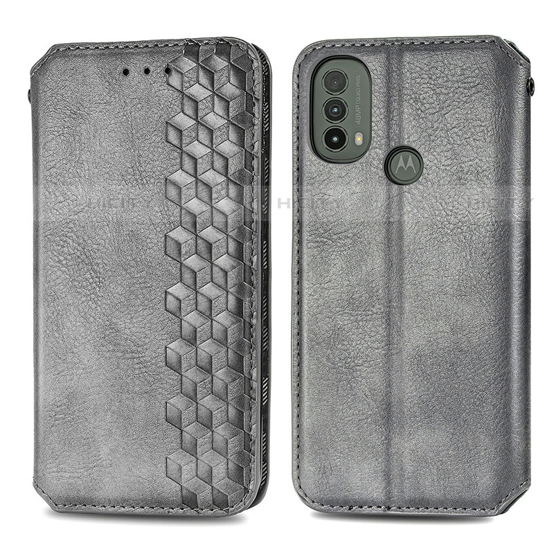 Funda de Cuero Cartera con Soporte Carcasa S01D para Motorola Moto E40