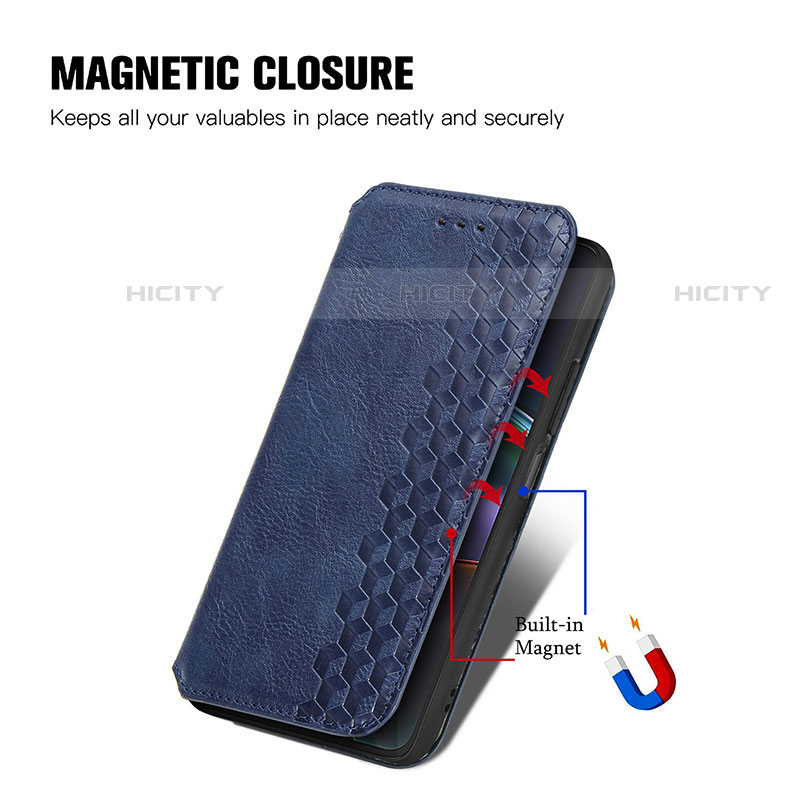 Funda de Cuero Cartera con Soporte Carcasa S01D para Motorola Moto Edge 30 5G