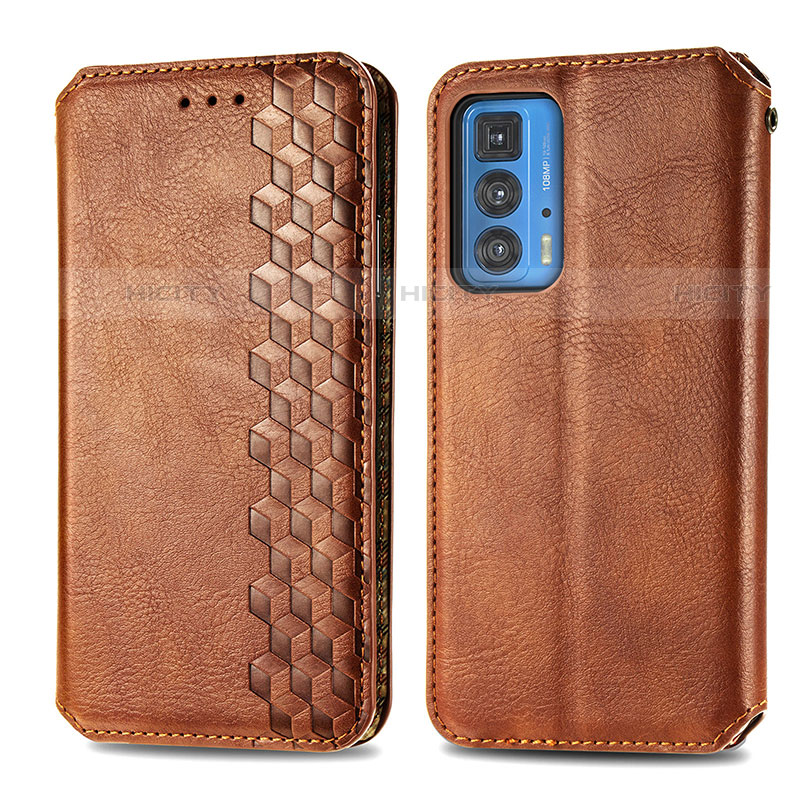 Funda de Cuero Cartera con Soporte Carcasa S01D para Motorola Moto Edge S Pro 5G