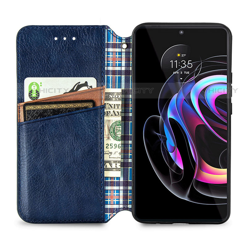 Funda de Cuero Cartera con Soporte Carcasa S01D para Motorola Moto Edge S Pro 5G