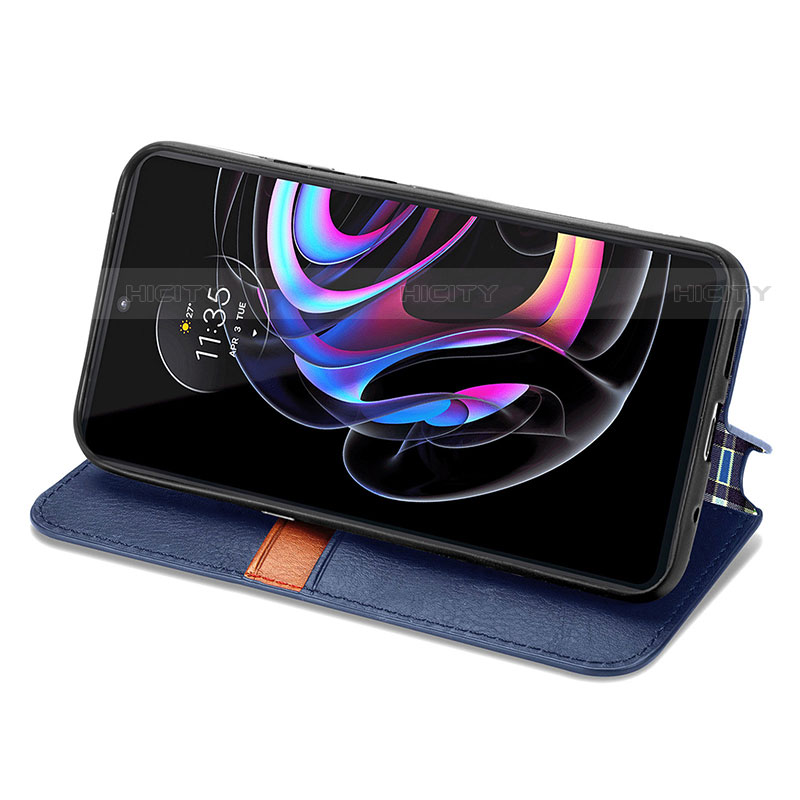 Funda de Cuero Cartera con Soporte Carcasa S01D para Motorola Moto Edge S Pro 5G