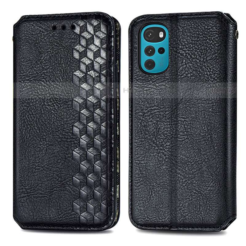 Funda de Cuero Cartera con Soporte Carcasa S01D para Motorola Moto G22