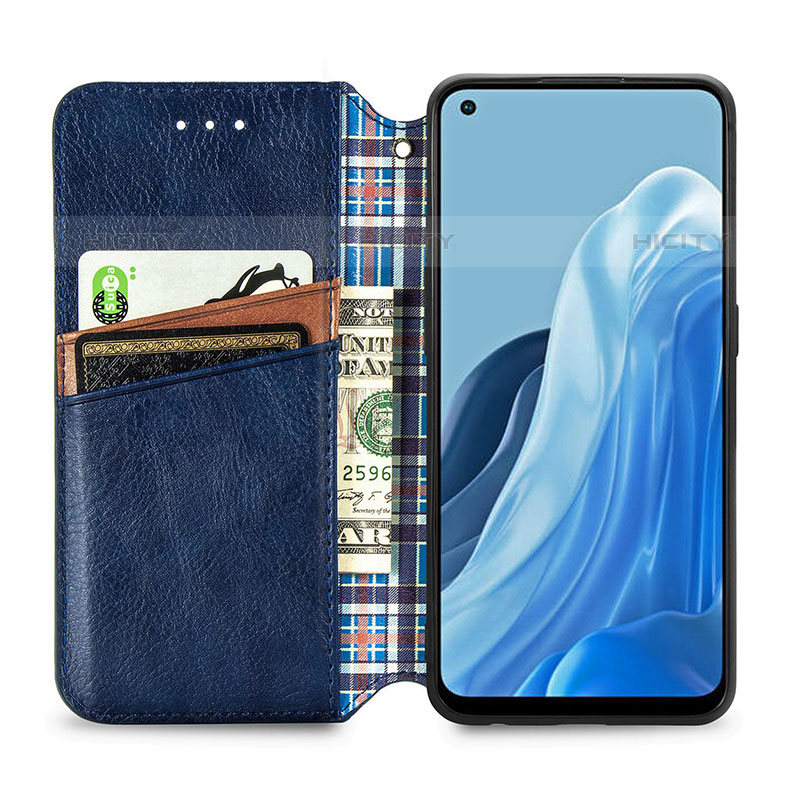 Funda de Cuero Cartera con Soporte Carcasa S01D para Oppo F21 Pro 4G