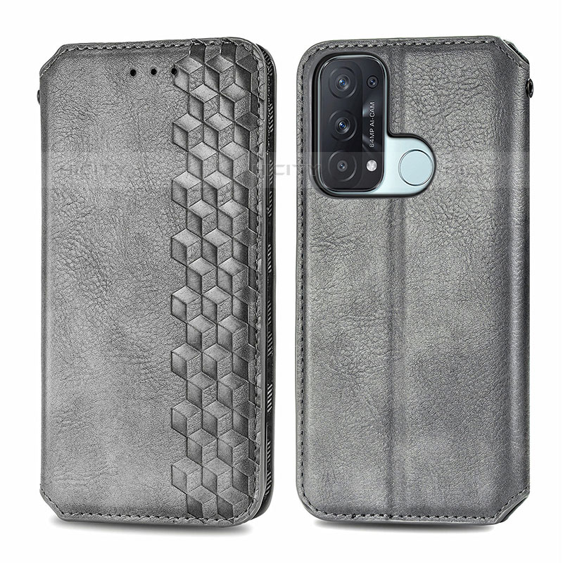 Funda de Cuero Cartera con Soporte Carcasa S01D para Oppo Reno5 A