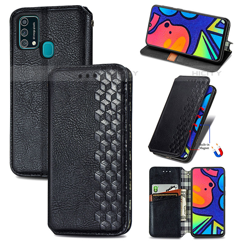 Funda de Cuero Cartera con Soporte Carcasa S01D para Samsung Galaxy F41