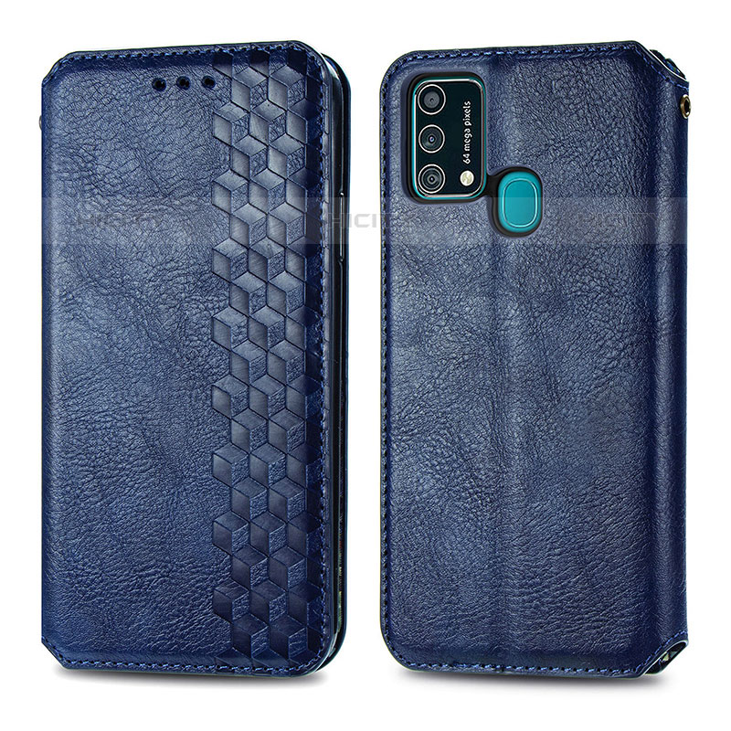 Funda de Cuero Cartera con Soporte Carcasa S01D para Samsung Galaxy F41