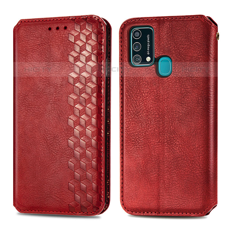 Funda de Cuero Cartera con Soporte Carcasa S01D para Samsung Galaxy F41