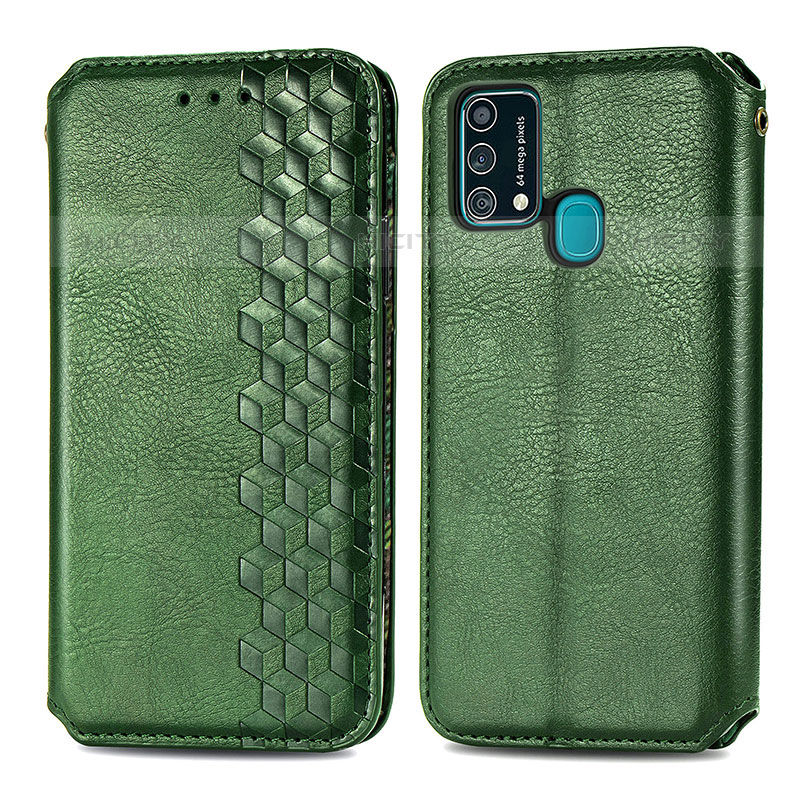 Funda de Cuero Cartera con Soporte Carcasa S01D para Samsung Galaxy F41