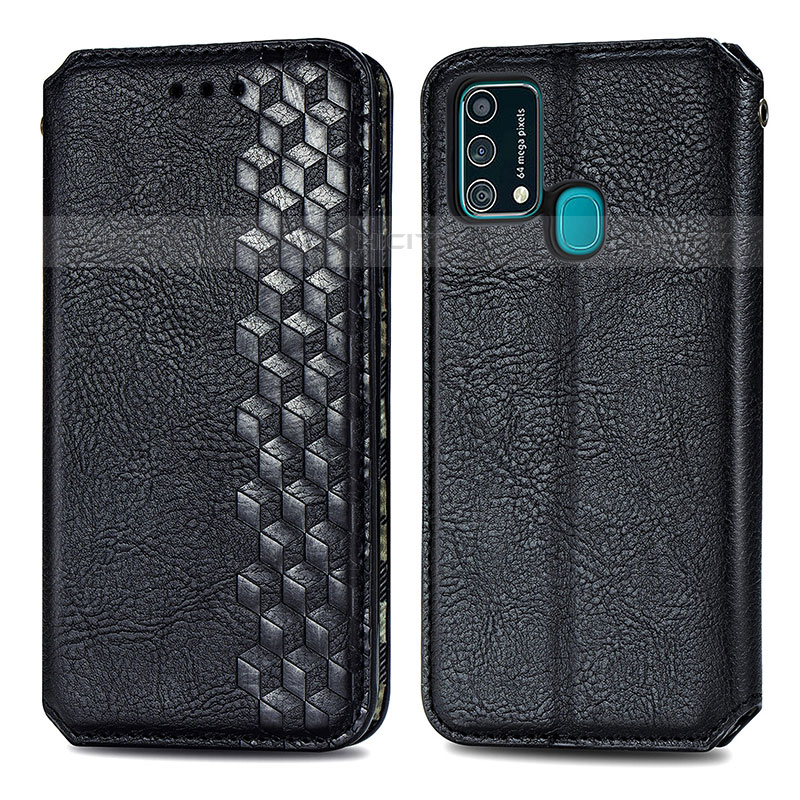 Funda de Cuero Cartera con Soporte Carcasa S01D para Samsung Galaxy F41