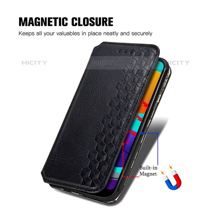 Funda de Cuero Cartera con Soporte Carcasa S01D para Samsung Galaxy M01