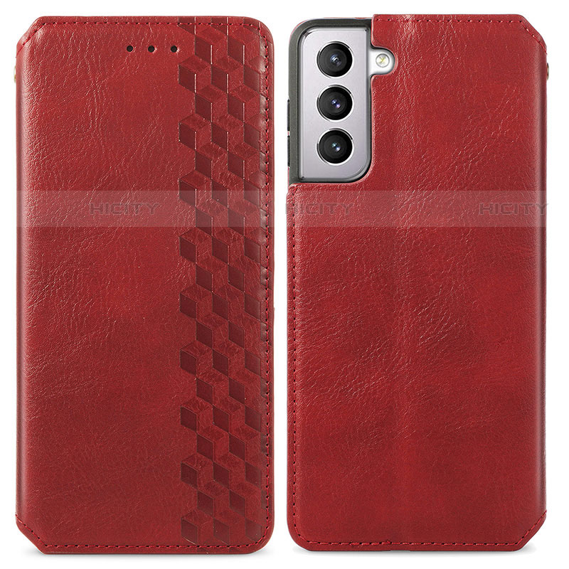 Funda de Cuero Cartera con Soporte Carcasa S01D para Samsung Galaxy S21 FE 5G