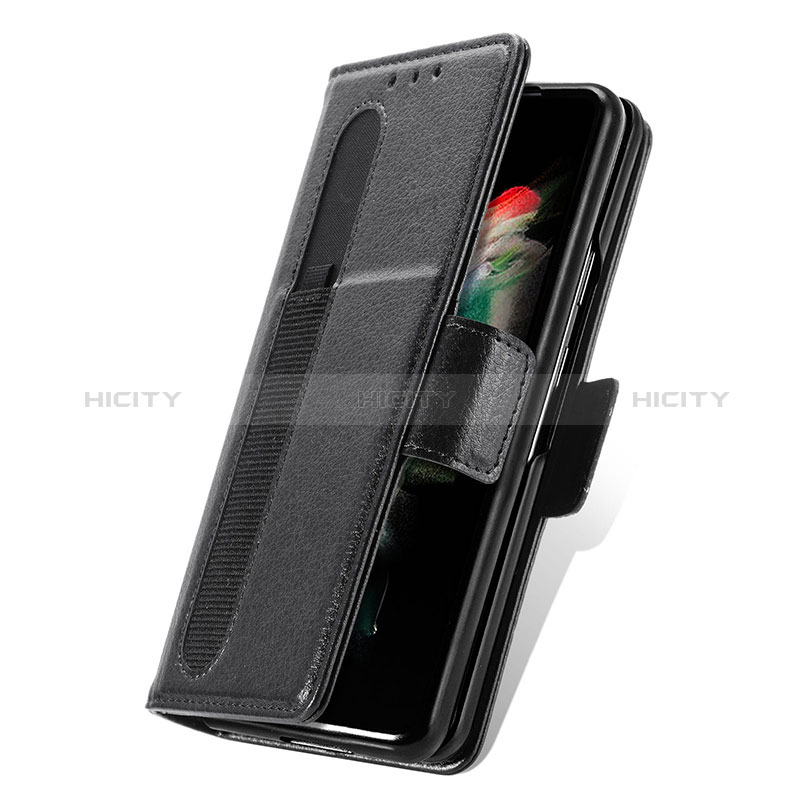 Funda de Cuero Cartera con Soporte Carcasa S01D para Samsung Galaxy Z Fold3 5G