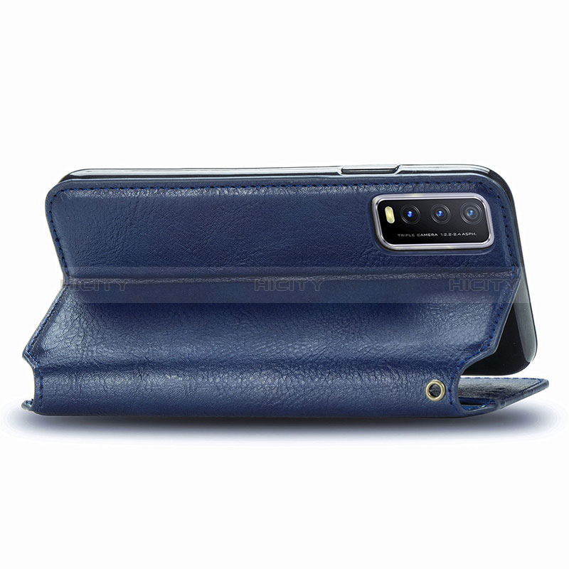 Funda de Cuero Cartera con Soporte Carcasa S01D para Vivo Y12s