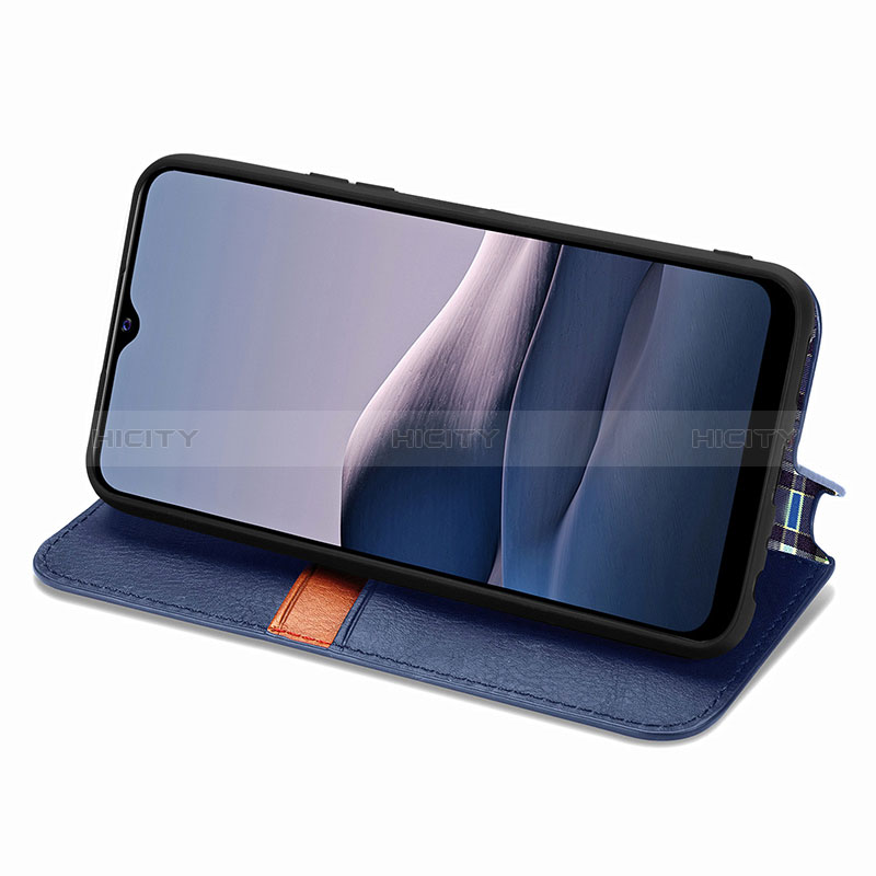 Funda de Cuero Cartera con Soporte Carcasa S01D para Vivo Y12s