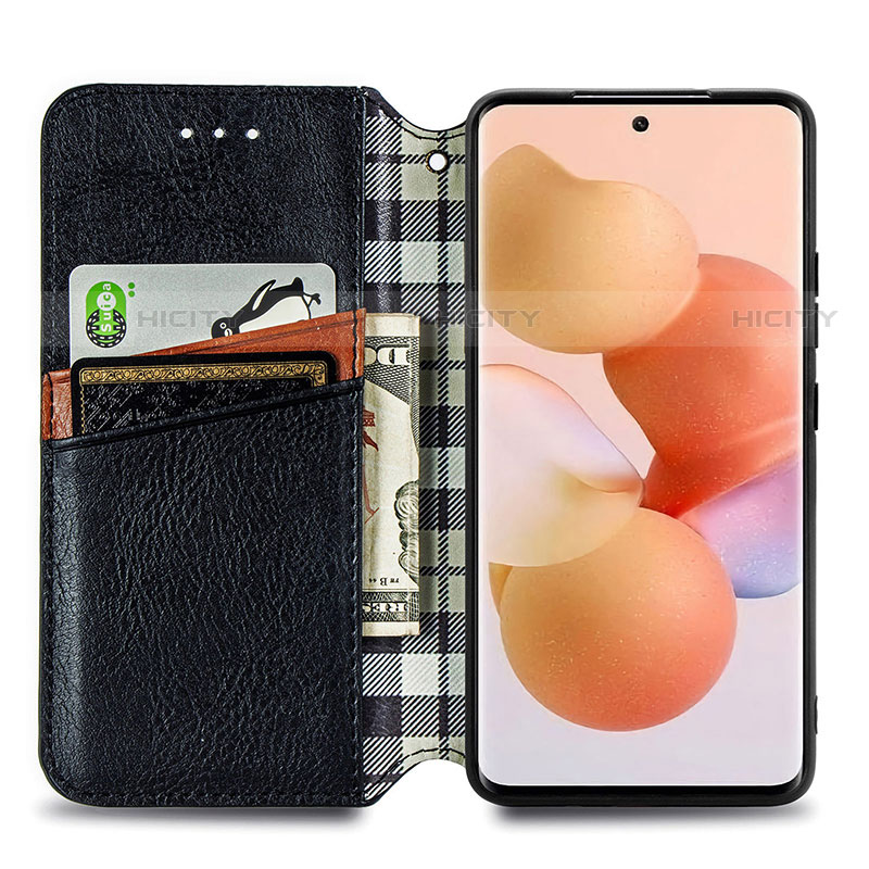 Funda de Cuero Cartera con Soporte Carcasa S01D para Xiaomi Mi 12 Pro 5G