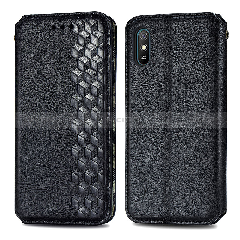 Funda de Cuero Cartera con Soporte Carcasa S01D para Xiaomi Redmi 9A