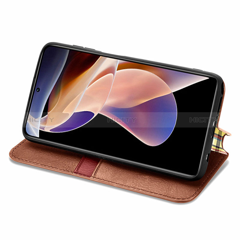 Funda de Cuero Cartera con Soporte Carcasa S01D para Xiaomi Redmi Note 11 Pro+ Plus 5G