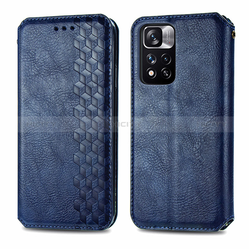 Funda de Cuero Cartera con Soporte Carcasa S01D para Xiaomi Redmi Note 11 Pro+ Plus 5G