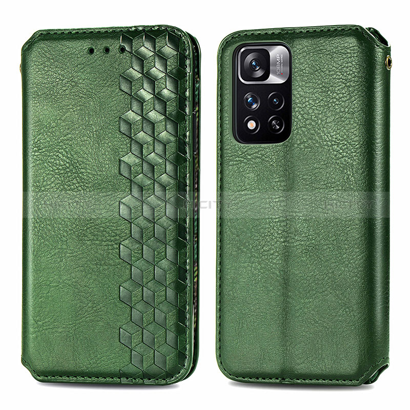 Funda de Cuero Cartera con Soporte Carcasa S01D para Xiaomi Redmi Note 11 Pro+ Plus 5G