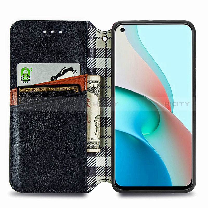 Funda de Cuero Cartera con Soporte Carcasa S01D para Xiaomi Redmi Note 9T 5G