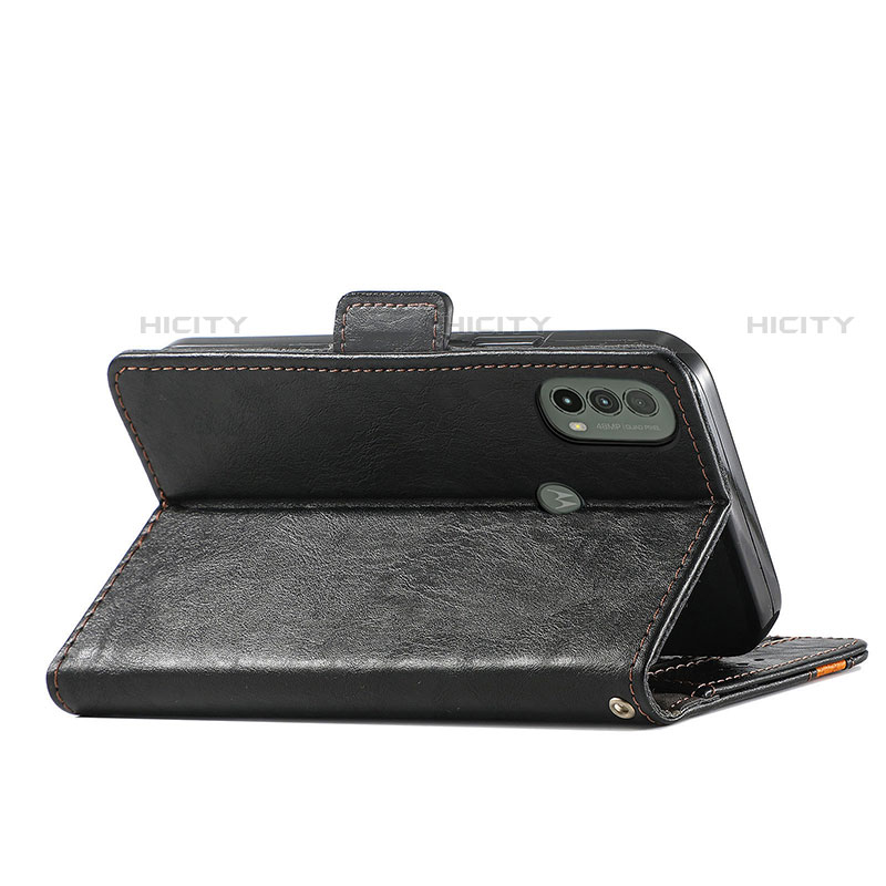 Funda de Cuero Cartera con Soporte Carcasa S02D para Motorola Moto E30