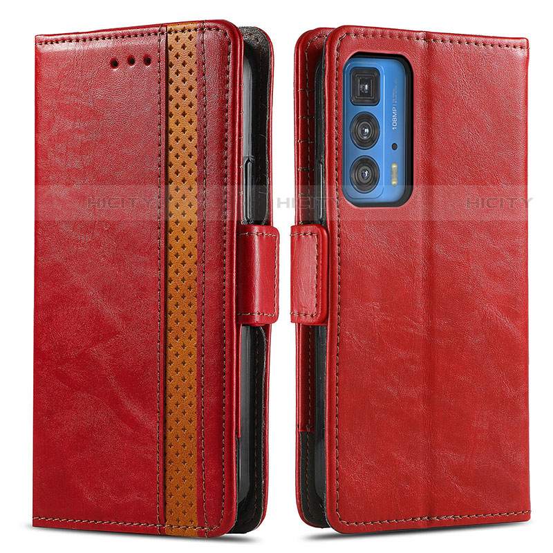 Funda de Cuero Cartera con Soporte Carcasa S02D para Motorola Moto Edge 20 Pro 5G