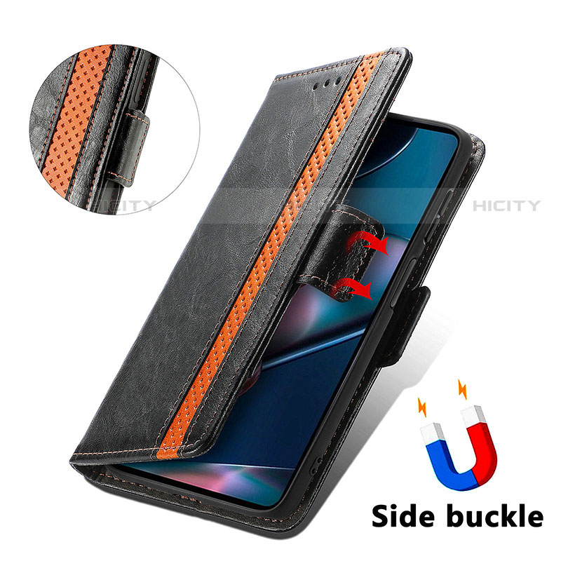 Funda de Cuero Cartera con Soporte Carcasa S02D para Motorola Moto Edge X30 5G