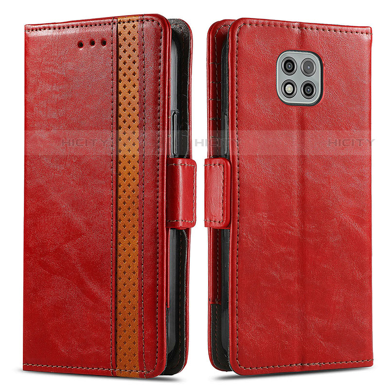 Funda de Cuero Cartera con Soporte Carcasa S02D para Motorola Moto G Power (2021)