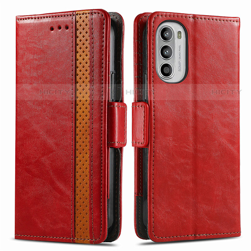 Funda de Cuero Cartera con Soporte Carcasa S02D para Motorola Moto G52j 5G